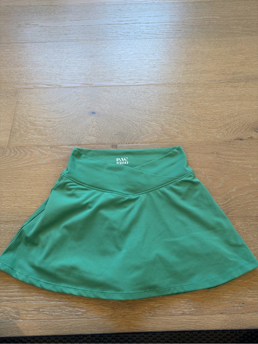 Emerald Green Asymmetrical Athletic Skirt